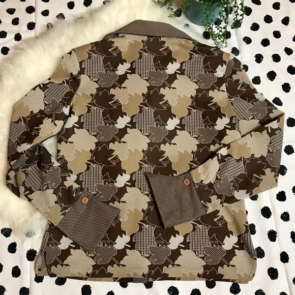 VINTAGE Polyester 70's / 80's Retro Disco Shirt - Picture 7 of 7